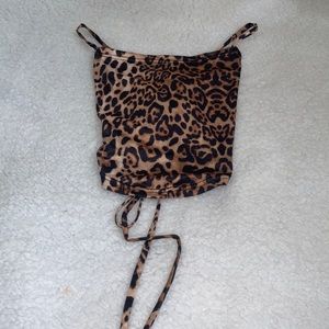 Leopard print tank top, worn once.